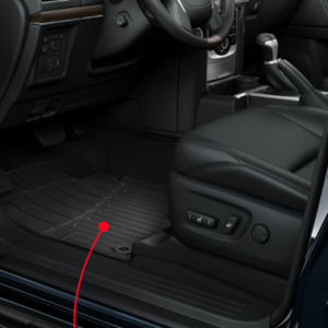 Alfombrillas de goma en negro Toyota Land cruiser