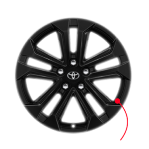 Llanta de aleación 18" negras Toyota Rav4